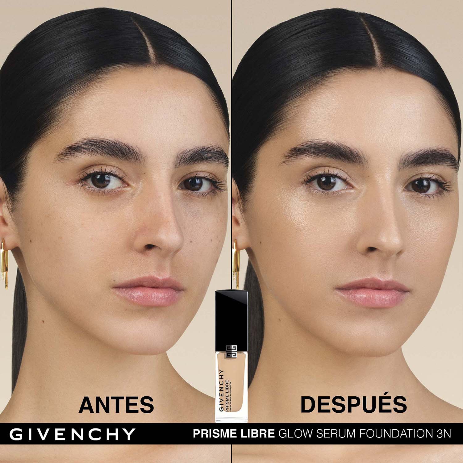PRISME LIBRE GLOW SERUM FOUNDATION. BASE DE MAQUILLAJE EN SUERO QUE MEJORA LA PIEL, LUMINOSIDAD 24H E HIDRATACIÓN 48 H (BASE DE MAQUILLAJE EN SUERO)